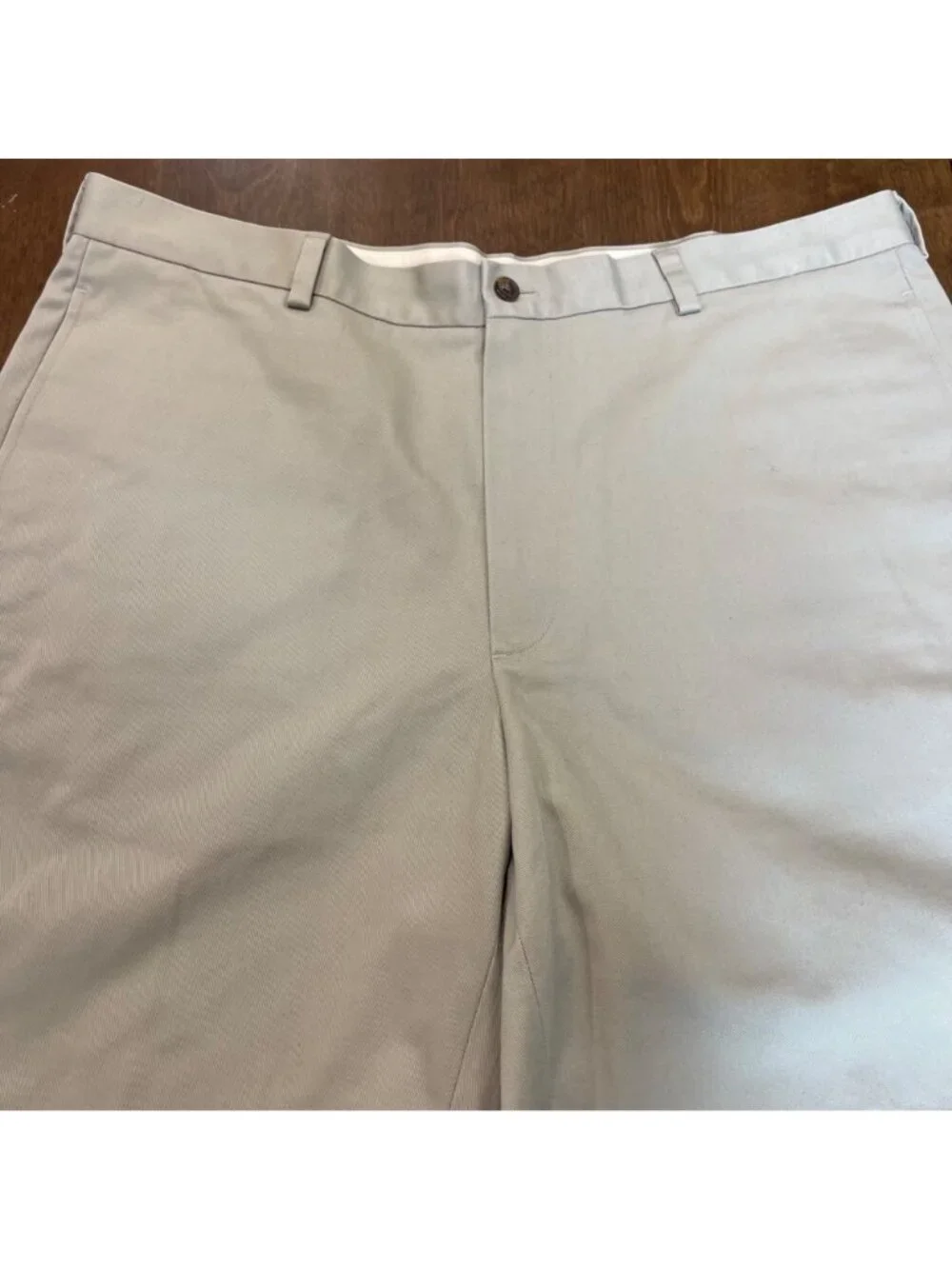 Brooks Brothers 346 Advantage Short Khaki Men's Size 38 Flat Front 9